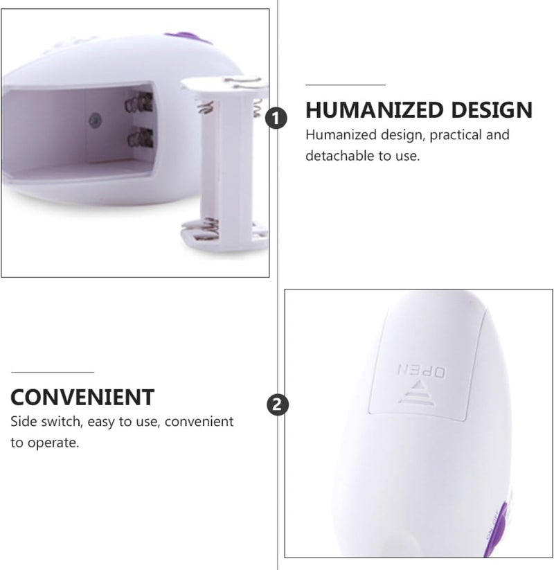 TEHAUX Electric Callus Remover for Feet Dead Skin Scraper Portable Pedicure Tool Battery-Free Foot File for Heel Care and Cracked Skin Treatment - Image 3