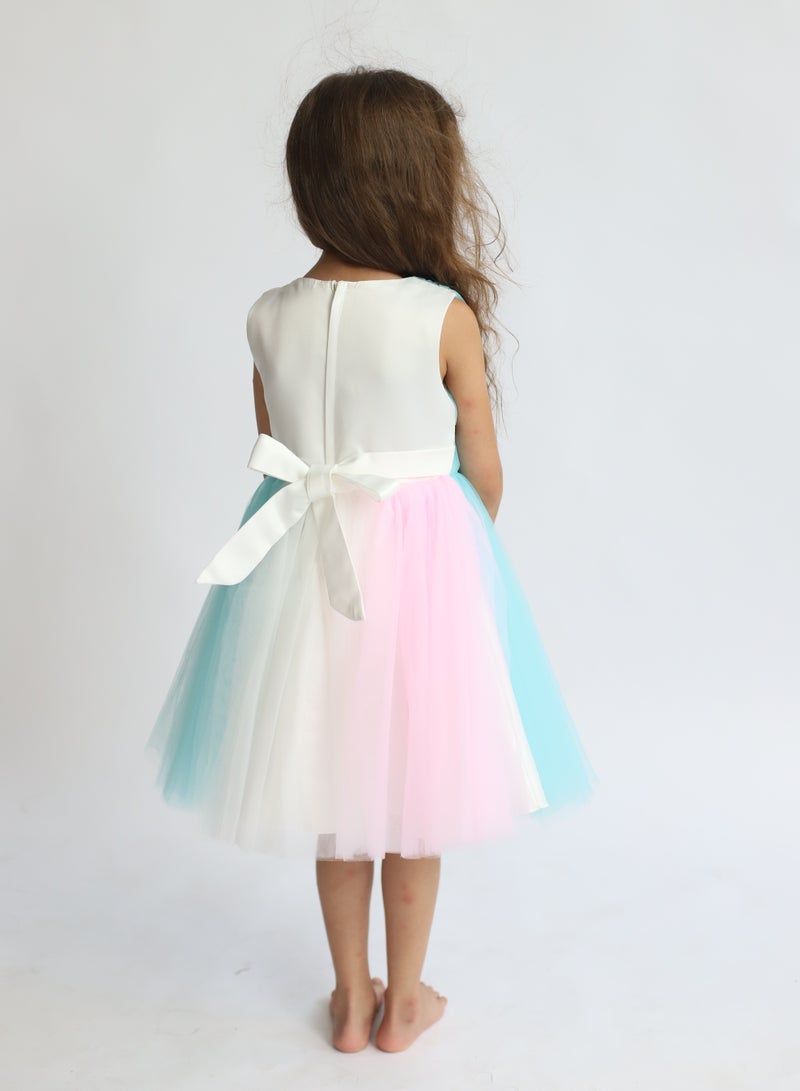 D'Daniela Pastel Tulle Dress - Image 4