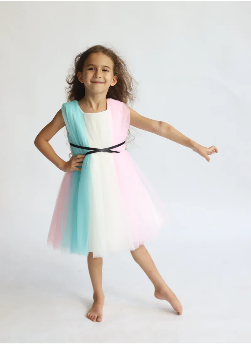 D'Daniela Rainbow Tutu Dress for Girls