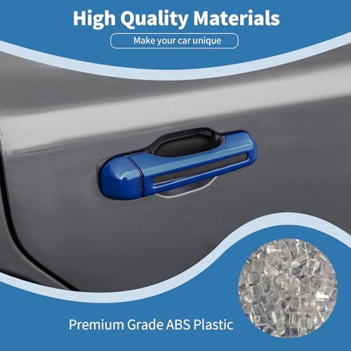 PDKLIN for Jeep JL Tailgate Door Handle Cover Trim Fit for Jeep Wrangler JL JLU 2018 up 2DR Blue Exterior Accessories 3pcs - Image 3