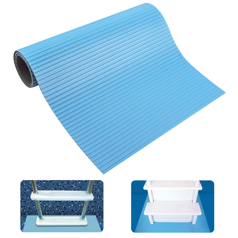SWIMLINE HYDROTOOLS Protective Pool Ladder Mat for Above Ground Pools Safety Stability for Stairs Steps Ladders Premium Durable Material 9 x 36 - Image 2
