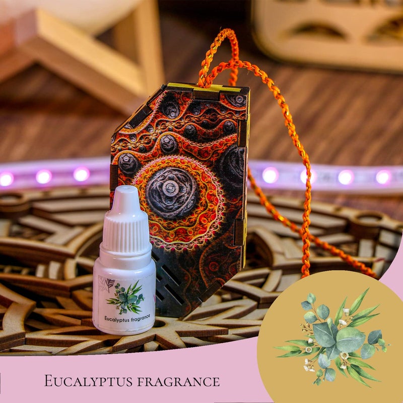 Ad Fresh ADFRESH Air Freshener for Room Car Toilet Officelong lasting Deodorizer Scant With Essential Oil Refill 5ml Aroma Diffuser Bed Smell Remover For CarEucallyptus 3PCs - Image 2