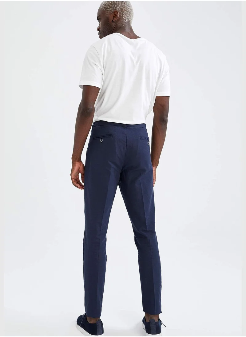 DeFacto Tailored Fit Basic Chino Trousers