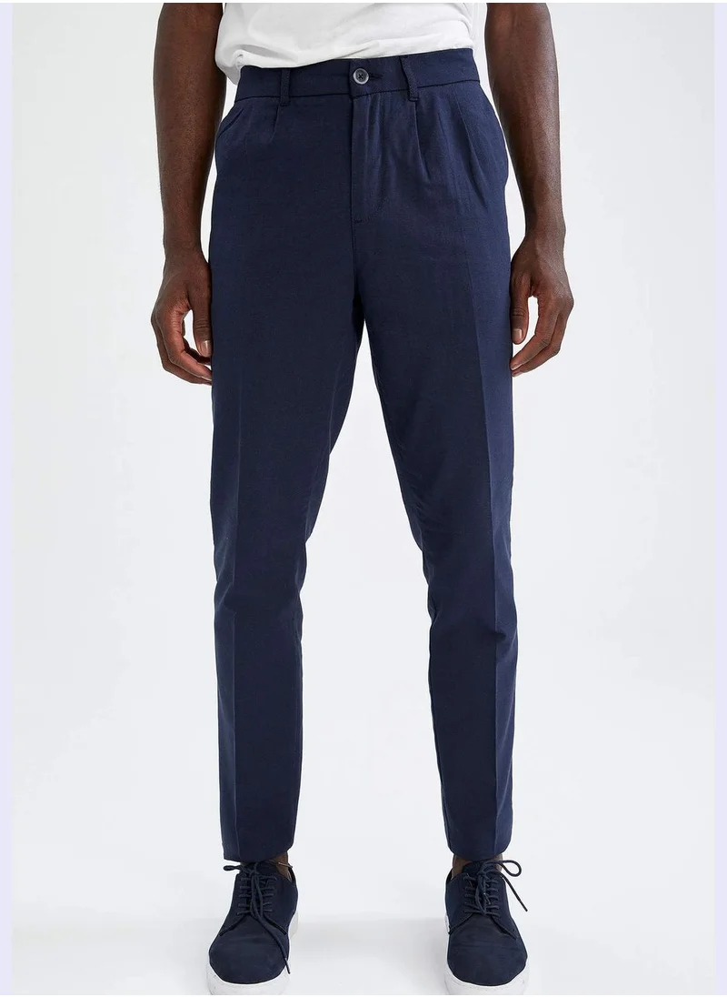 DeFacto Tailored Fit Basic Chino Trousers