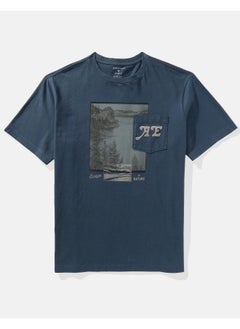 American Eagle Logo Graphic Crew Neck T-Shirt  - Image 3