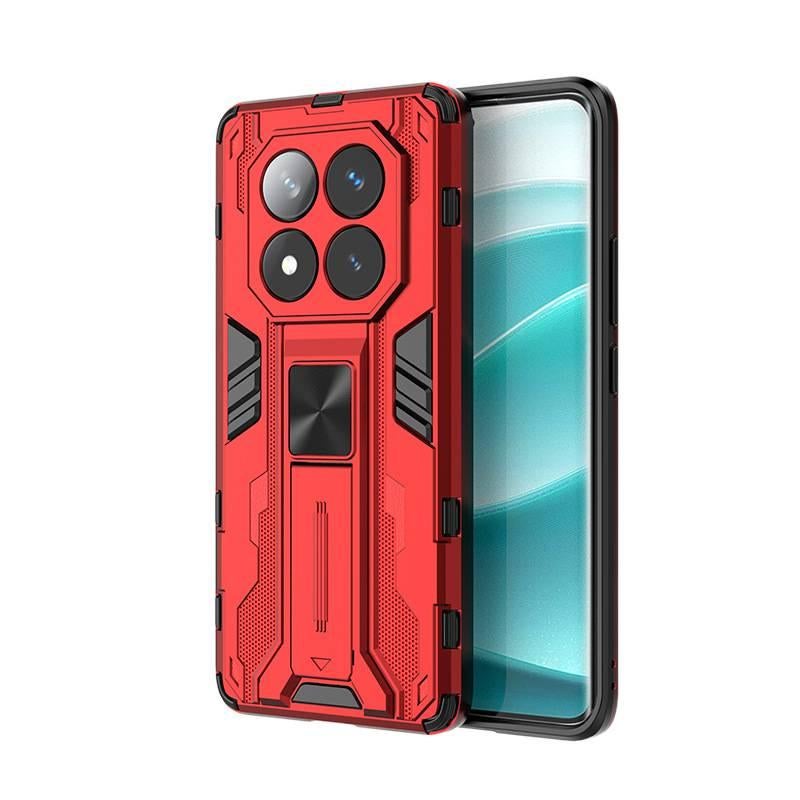 غطاء واقي، حماية من السقوط، TPU+PC، أحمر، مقاوم للصدمات لـ Redmi Note 13 Pro من مادة TPU باللون الأحمر - Image 5