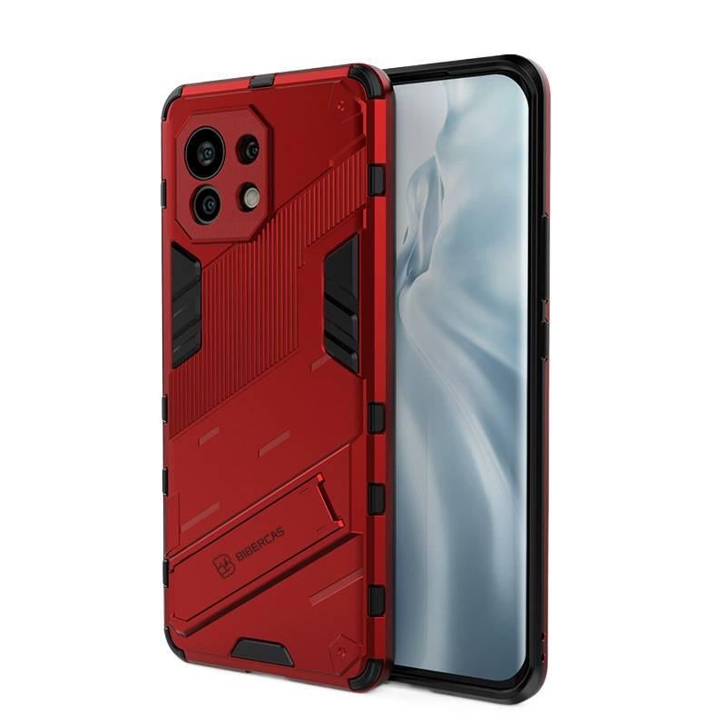 غطاء واقي، حماية من السقوط، TPU+PC، أحمر، مقاوم للصدمات لـ Redmi Note 13 Pro من مادة TPU باللون الأحمر - Image 1