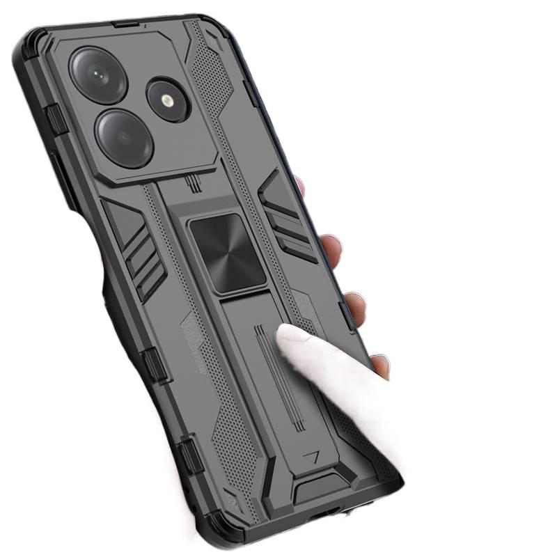 غطاء واقي، حماية من السقوط، TPU+PC، أحمر، مقاوم للصدمات لـ Redmi Note 13 Pro من مادة TPU باللون الأحمر - Image 2