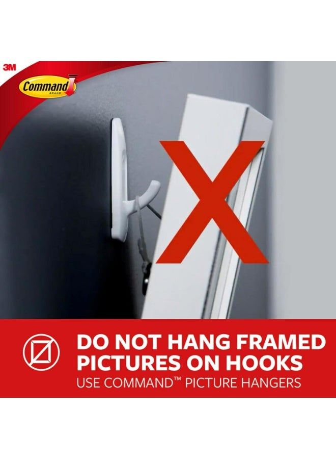 Command Medium Designer Hooks, 9 Hooks and 12 Strips, Damage-Free Hanging Wall Hooks with Adhesive Strips, Adhesive Hooks for Hanging Christmas Decorations, Holds up to 3 lb - Image 5