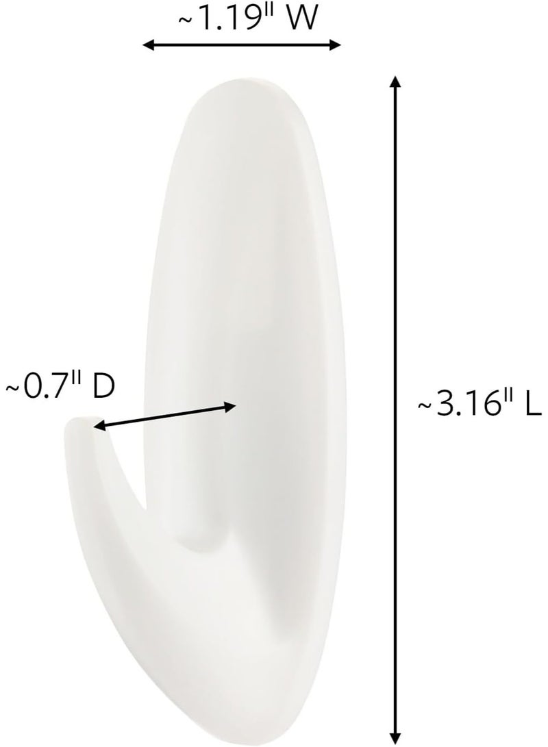 Command Medium Designer Hooks, 9 Hooks and 12 Strips, Damage-Free Hanging Wall Hooks with Adhesive Strips, Adhesive Hooks for Hanging Christmas Decorations, Holds up to 3 lb - Image 3