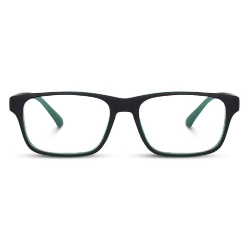 Peter Jones Green Rectangular Unisex Anti Glare Computer/Gaming Glasses (6052IGR) - Image 5