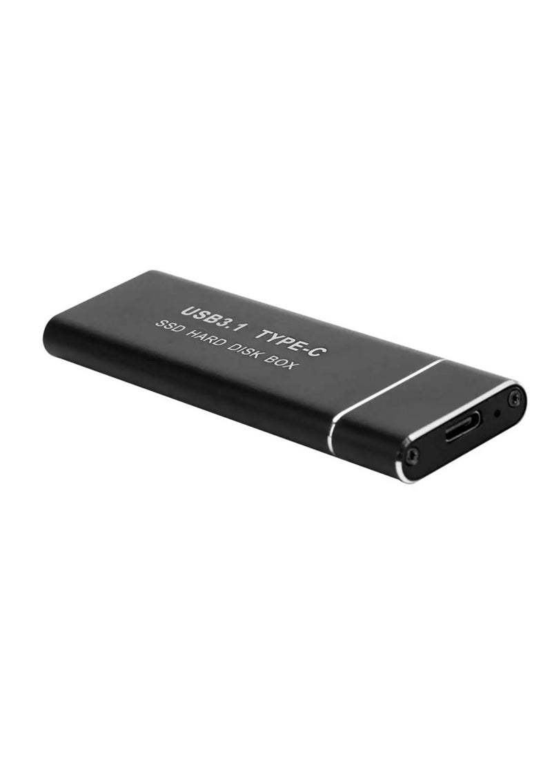 Generic - NVME SSD Enclosure, M.2 NVME to USB C Adapter with Black case, USB 3.1 Gen 2 (10 Gbps) - Image 1
