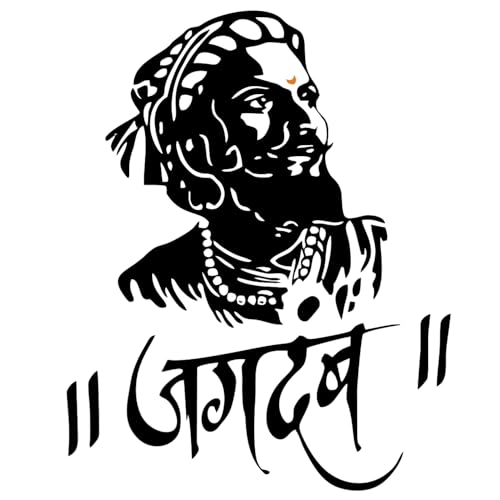 Masstone Chatrapati Shivaji Maharaj Wall Sticker | Wall Stickers for Living Room (53x67 Cm), Vinyl | Wall Stickers for Wall Decor Pack of 1 - Image 2