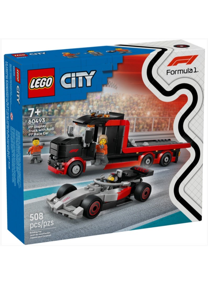 LEGO F1 Display Truck with Audi F1 Race Car Building Set - Image 2