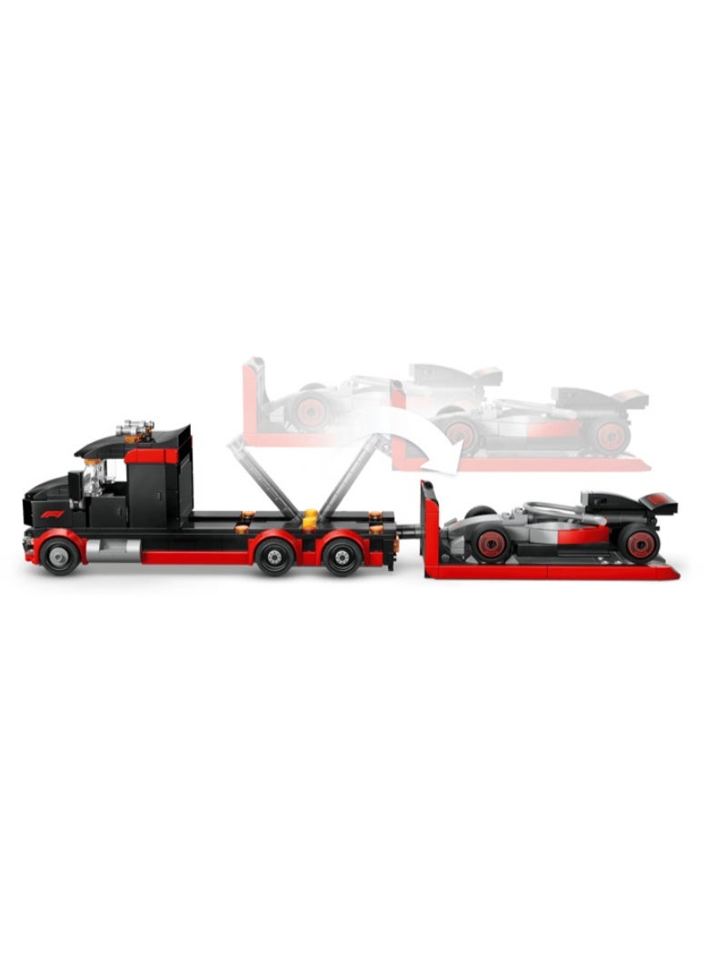 LEGO F1 Display Truck with Audi F1 Race Car Building Set - Image 4