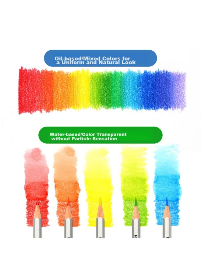 Marco Water-soluble Colored Pencils, 72-pack, For Students, Children, Boys, Girls, Drawing, Coloring, Professional Art Supplies, Birthday Gift, Back-to Set - Image 1