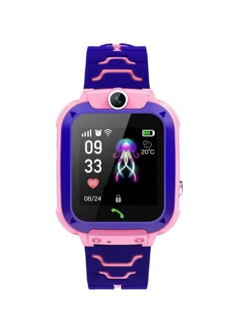 TIGER MK06 Kids Smart Watch for Girls – Watch with SIM Slot, Two-Way Voice Calling, Waterproof, Camera, SOS Emergency Call, Real-Time Location Tracking, Alarm & Flashlight | Smartwatch Gift for Girls – Pink - Image 2