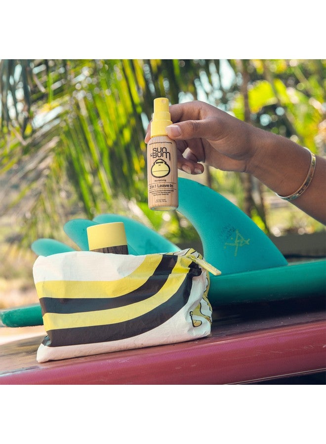 Sun Bum Hair Care Travel Essentials Kit Revitalize Your Hair With Revitalizing Shampoo Conditioner And 3In1 Leave In Treatment Includes Aloha Collection Travel Pouch - Image 2