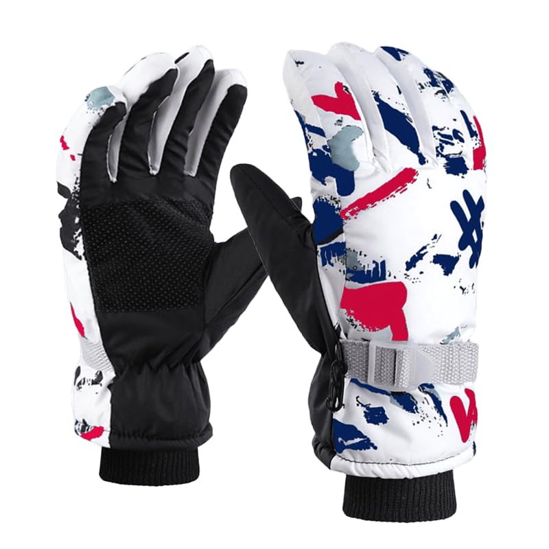 IZUS Kids Cold-Weather-Ski-Gloves Winter-Warm-Thick-Gloves Water-Repellent Windproof Snowboarding for Boys Girls 4-8T - Image 2