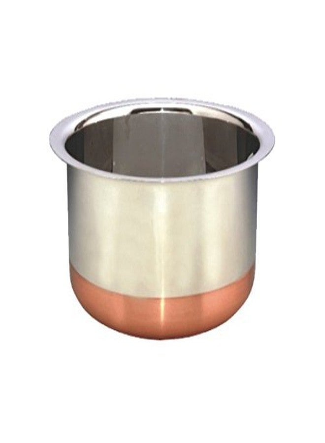 Liolis Stainless Steel 3 Pcs Tope Set with Lid | Multipurpose Patila for Milk Boiling | Patila Set for Home with | Capacity Total 8 Liter Pack of 2 - Image 2