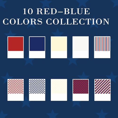 ADIIL 7200pcs Clay Beads Bracelet Making Kit, 6mm Polymer Heishi Beads for Jewelry Making, Friendship Bracelet Kit Birthday Gift for Adults Red Blue White - Image 3