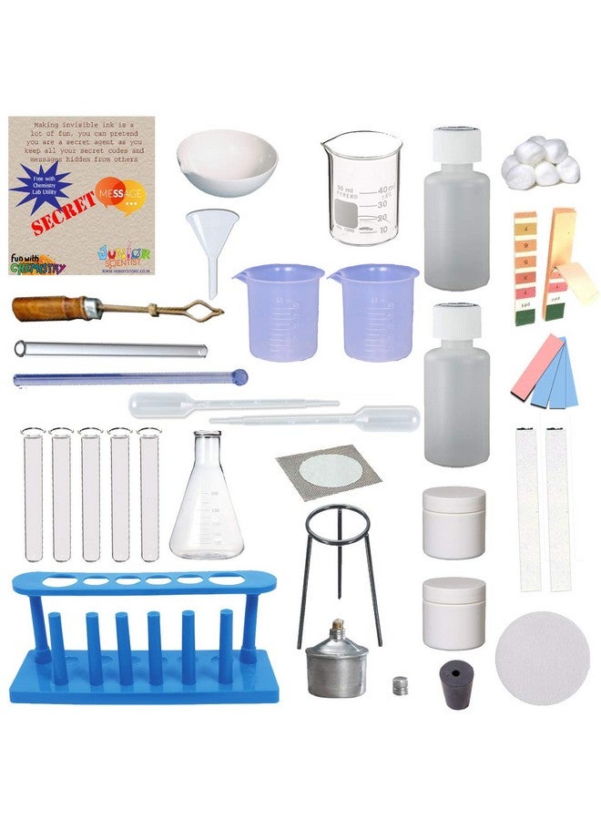 JUNIOR SCIENTIST Plastic Chemistry Lab Utility 2 For Kids School Activity Project- Multi Color - Image 1