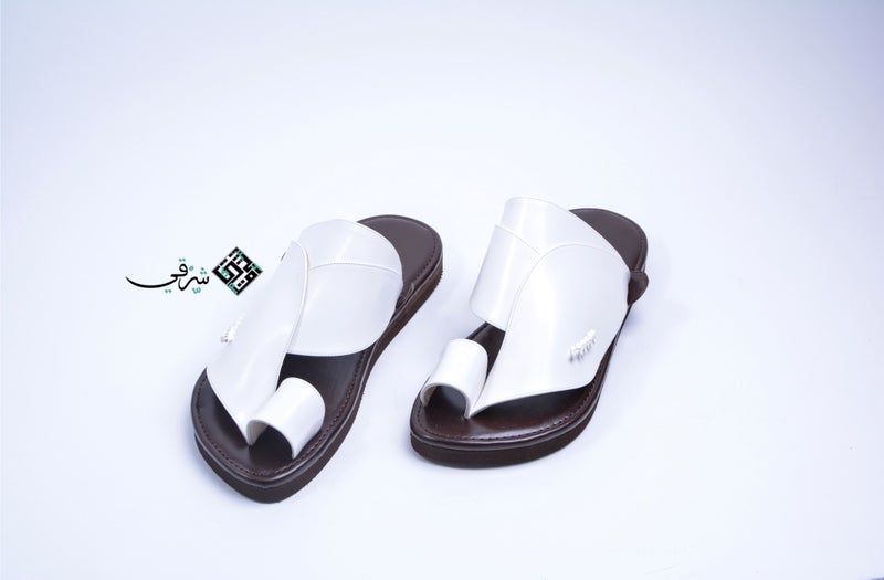 Eastern Sandal Zubairiya Naal | Made in Saudi Arabia | White Valley - Image 1