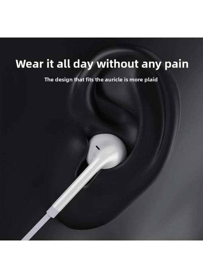 Generic - Wired Headset Suitable For Apple 4 Generation Headset Huawei Xiaomi TYPE-C In-ear Oppo Wired Headset-Color:Four Generations 3.5 Round Head Crystal Box - Image 1