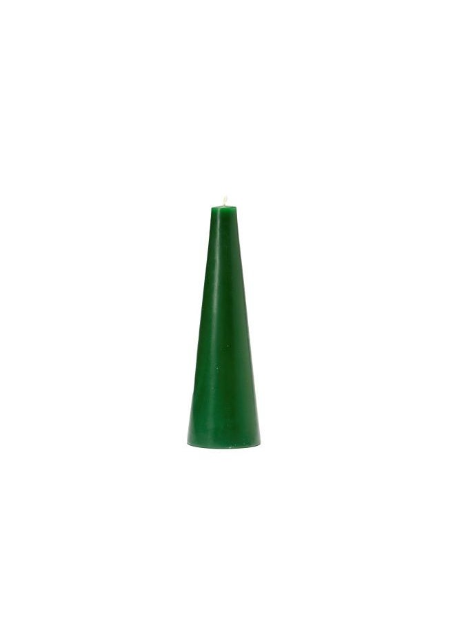 Generic Cone Candle ( DARK GREEN ) 1psc 