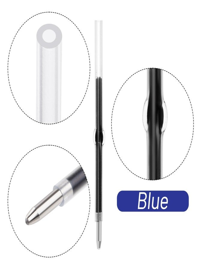 jiebor 100Pcs Beadable Pens Refills Ballpoint Pens Refills Blue Ink 1.0mm for Plastic Bead Pens Students Teacher Gift Office School Supplies 2.44 Inch - Image 5