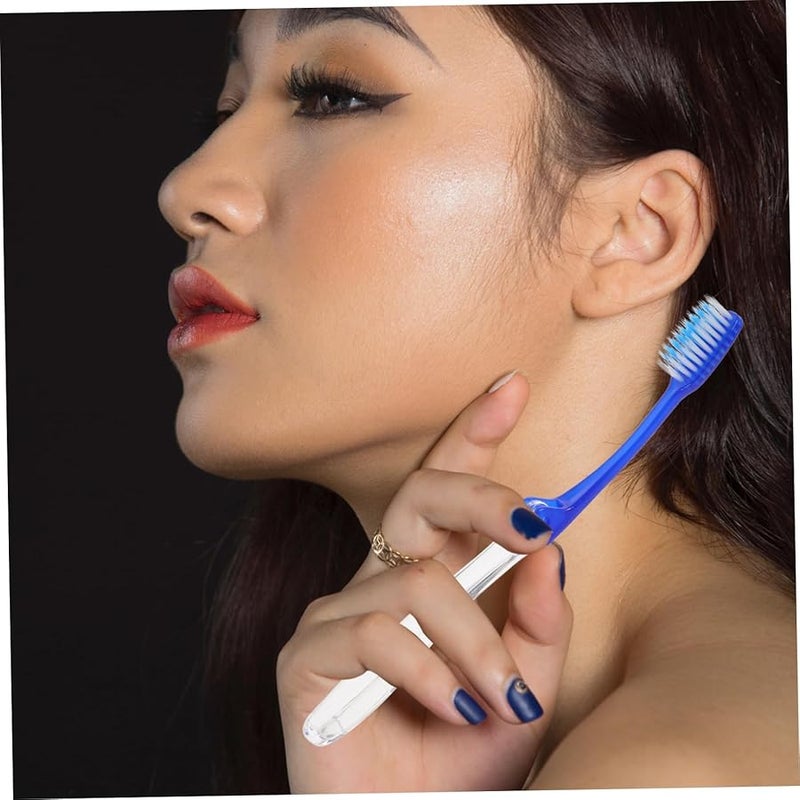 FRCOLOR 40 قطعة فرشاة أسنان قابلة للطي محمولة للسفر مجموعة من 4 مدمجة للتخييم - Image 5