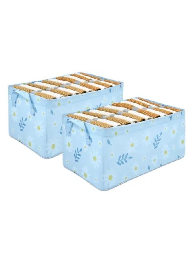 Generic Oxford Folding Storage Box for Organizing Clothes Towels Bed Linen 47*27*18cm  - Image 4