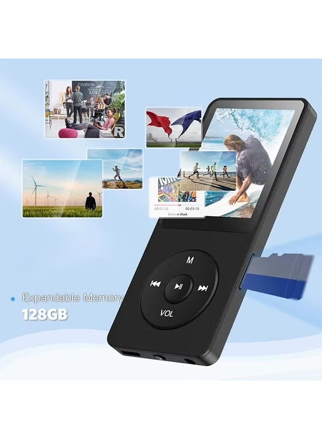 مشغل MP3 بشاشة 1.8 بوصة ومشغل موسيقى ستيريو متوافق مع البلوتوث ومكبر صوت مدمج 5.4 يدعم راديو FM وتسجيل الكتب الإلكترونية للأطفال - Image 5