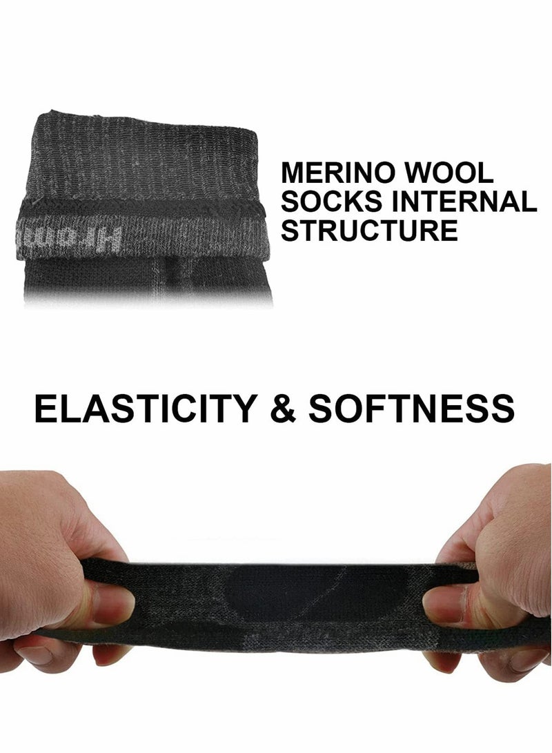 Barakah Ski Socks Mens and Women [2 Pack], Warm Merino Wool Ski Socks for Skiing Snowboarding, Non-Slip, Knee-high Wool Ski Socks - Image 5