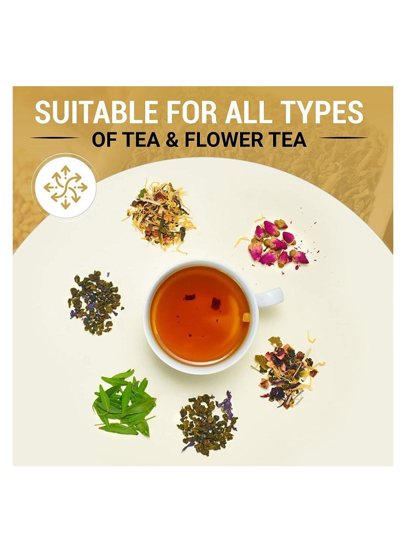 Excefore Tea Infuser, Clear And Modern Tea Strainer Ball Stainless Steel Extra Fine Mesh Tea Steeper Filter for Loose Leaf, Tea Flower, Tea Cup,Mug - Image 2