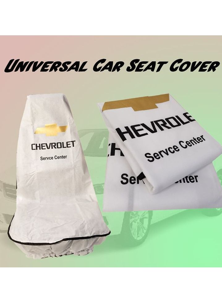 Chevrolet Car Seat Cover, Universal Car Seat Dust Dirt Protection Cover, Extra Protection For Your Seat 2 pcs Set - Image 1