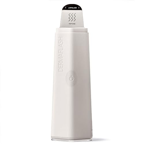 DERMAFLASH DERMAFLASH DERMAPORE Skin Care Device Ultrasonic 2in1 Pore Extractor and Skincare Infuser Stone