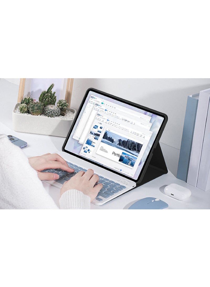 Rock Pow Case for Xiaomi Redmi Pad SE 11 Inch Released 2023 Smart Slim Folio Stand Auto Sleep/Wake 360 Rotation Cover with Pencil Slot - Image 3