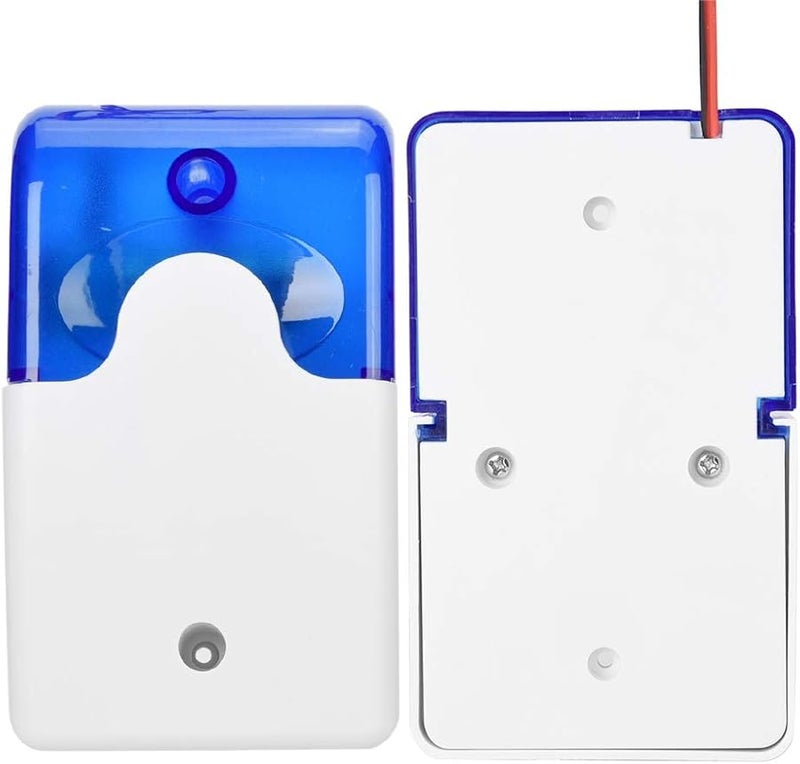 12V Wired Security Alarm Siren 110dB Audible Visual ABS Plastic Red Blue Color Options - Image 2