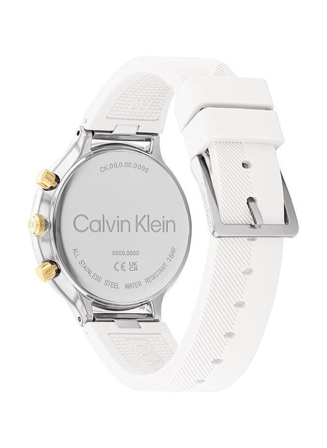 CALVIN KLEIN - Women's Analog Round Shape Silicone Wrist Watch - 25200244 - 40 mm - Image 1