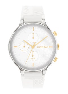 Women's Analog Round Shape Silicone Wrist Watch - 25200244 - 40 mm