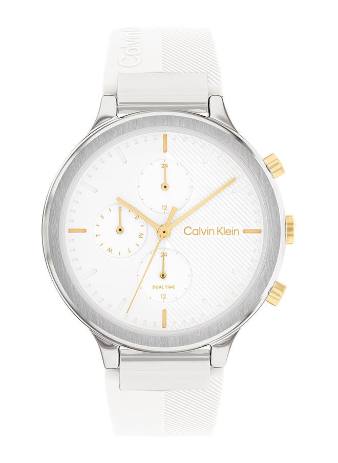 CALVIN KLEIN - Women's Analog Round Shape Silicone Wrist Watch - 25200244 - 40 mm - Image 1