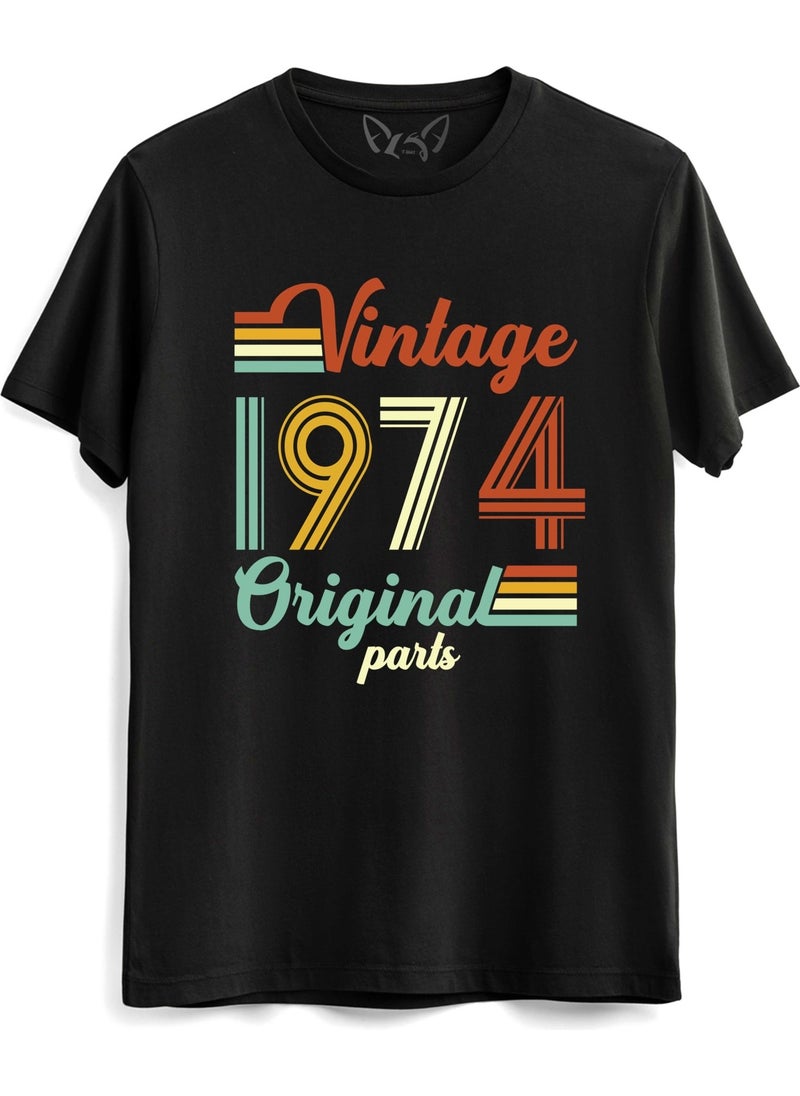 Alfa Tshirt Vintage 1974 Original Parts Black Tshirt 