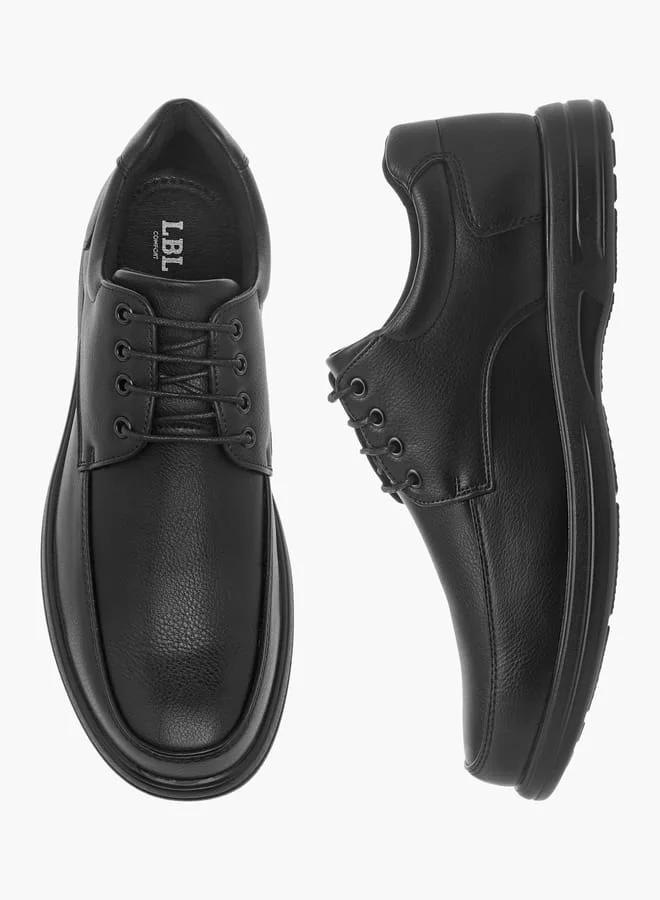 LBL By Shoexpress Men Panelled Shoes with Lace-Up Closure