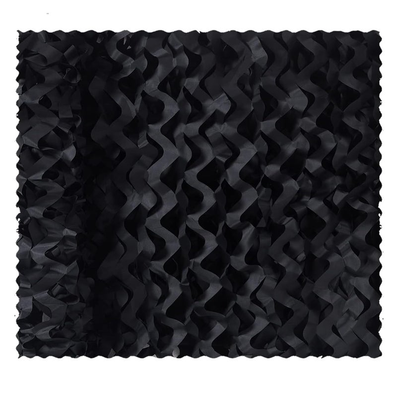 RAISCO 5X10 Feet Black Hunting Blind Camo Net Camouflage Nets Military Surplus for Shooting, Party Decoration, Photograph, Vahicle Cover, Sunshade Black Color Combination - Image 1