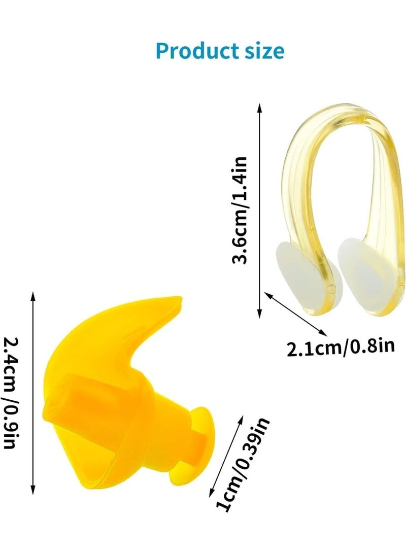 6 Pairs Swimming Nose Clip Ear Plugs, Reusable, Washable Earplugs Clips, Showering, Bathing, Surfing, Snorkeling and Other Water Sports, Suitable for Kids and Adult - Image 5