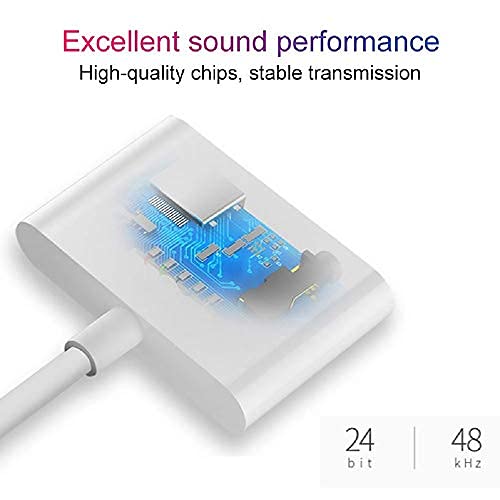 Belcompany [معتمد من Apple MFi] محول صوت وشاحن مزدوج 2 في 1 مع موصل Lightning لسماعات الأذن لجهاز iPhone و iPad، عبوة 2 من محول سماعات الأذن لجهاز iPhone 14/13/12/11/XS/XS Max/XR/X/8/8plus/7/7 Plus/iPad - Image 3