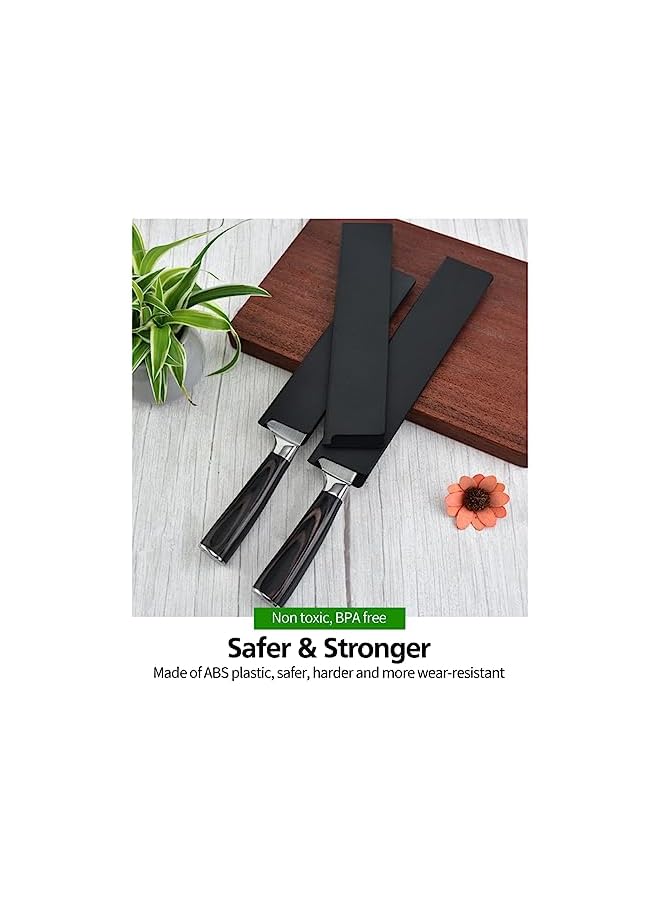 S-TOP 5/10/20pcs Universal Knife Edge Guards Set, Non-BPA Knife Sheath, Waterproof Abrasion Resistant Felt Lined Knife Cover Sleeves Knife Protectors, Gentle on Your Blades(10pcs) - Image 2