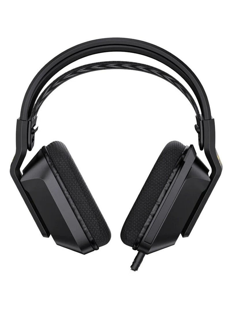 سماعة الألعاب X13 - سماعة رأس للألعاب بصوت ستيريو RGB مع ميكروفون - مقبس 3.5 ملم + USB للضوء لوحدات تحكم الهاتف المحمول PC PS4-5 وXbox One | أسود