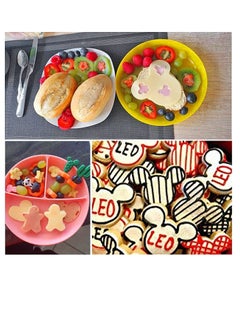TFIXOL 34 pcs/set Sandwich Cookie Mold Dinosaur Dolphin Mermaid Tail Mouse Head Embossing Mold Fruit Printer Bread Cutter Baking Supplies Party Favors Back To School Supplies  - Image 2